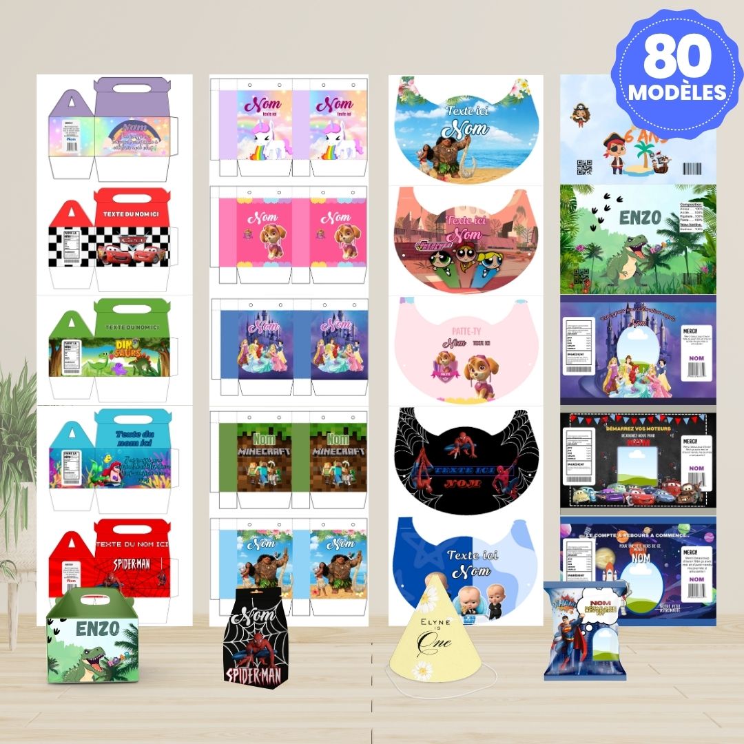 80 Templates Papeterie